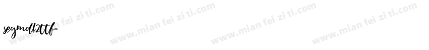 segmdl2ttf字体转换