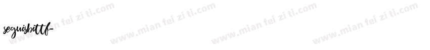 seguisbittf字体转换