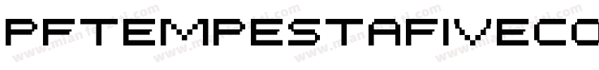 PFTempestaFiveConden字体转换