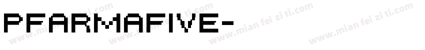 PFArmaFive字体转换