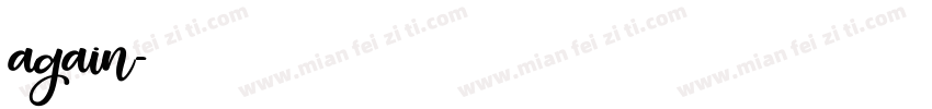 again字体转换