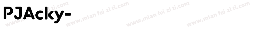 PJAcky字体转换