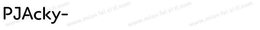 PJAcky字体转换