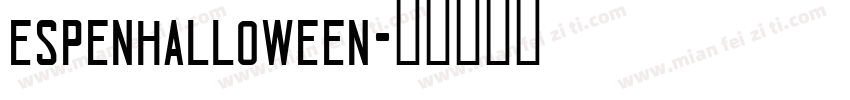 espenhalloween字体转换