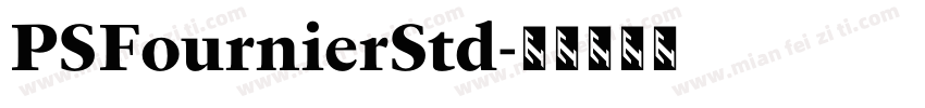 PSFournierStd字体转换