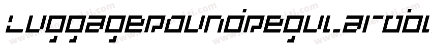 LuggageRoundRegularObl字体转换