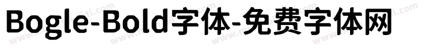 Bogle-Bold字体字体转换