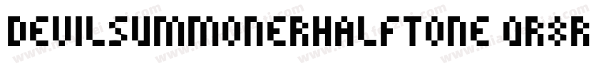 DevilSummonerHalftone-qr8r字体转换