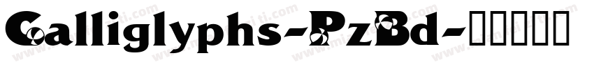 Calliglyphs-PzBd字体转换