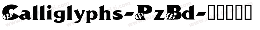 Calliglyphs-PzBd字体转换