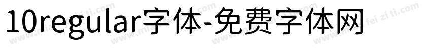 10regular字体字体转换
