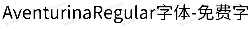 AventurinaRegular字体字体转换