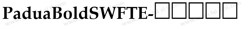 PaduaBoldSWFTE字体转换