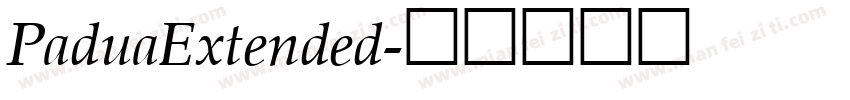 PaduaExtended字体转换
