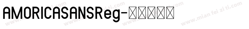 AMORICASANSReg字体转换