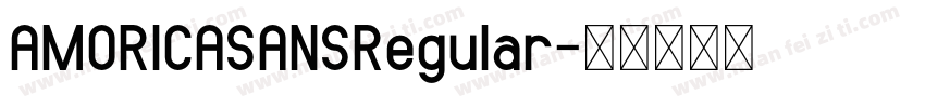 AMORICASANSRegular字体转换