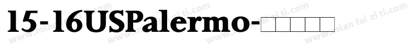 15-16USPalermo字体转换