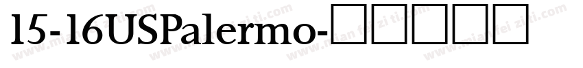 15-16USPalermo字体转换