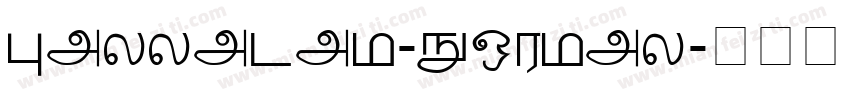 Palladam-Normal字体转换