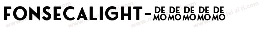FonsecaLight字体转换