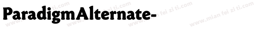 ParadigmAlternate字体转换