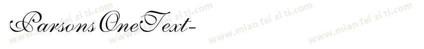 ParsonsOneText字体转换