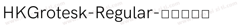 HKGrotesk-Regular字体转换