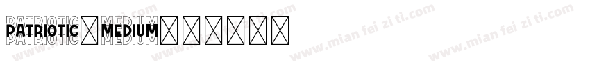 Patriotic-Medium字体转换
