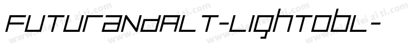 FuturaNDAlt-LightObl字体转换
