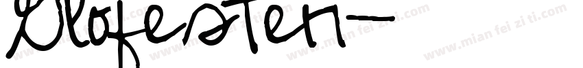 Glofester字体转换
