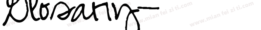Glosary字体转换