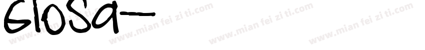Glosa字体转换