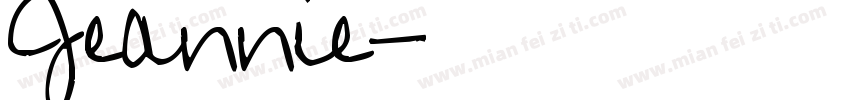 Jeannie字体转换