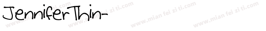 JenniferThin字体转换