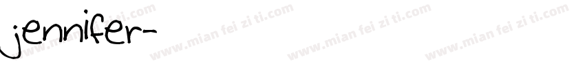jennifer字体转换