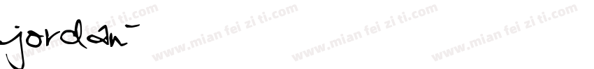 jordan字体转换