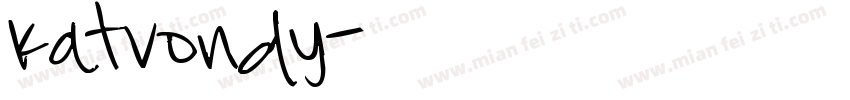 Katvondy字体转换