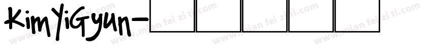 KimYiGyun字体转换