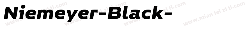 Niemeyer-Black字体转换