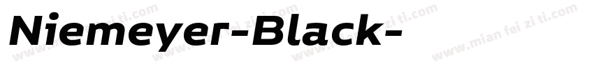 Niemeyer-Black字体转换