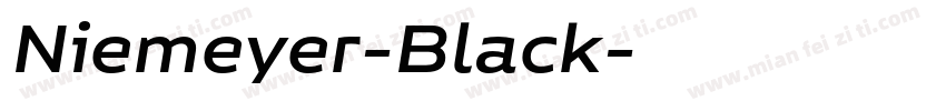Niemeyer-Black字体转换