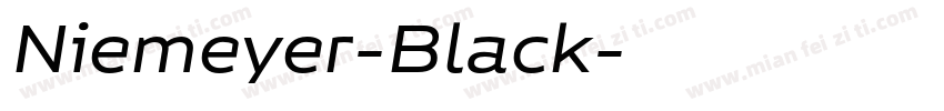 Niemeyer-Black字体转换