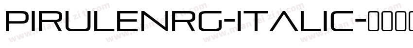 PirulenRg-Italic字体转换