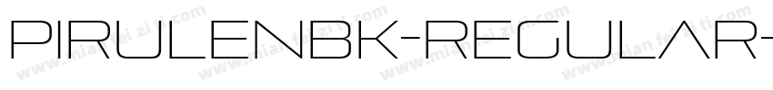 PirulenBk-Regular字体转换