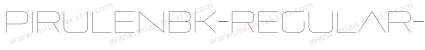 PirulenBk-Regular字体转换