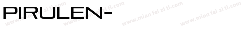 pirulen字体转换