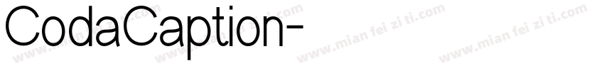 CodaCaption字体转换