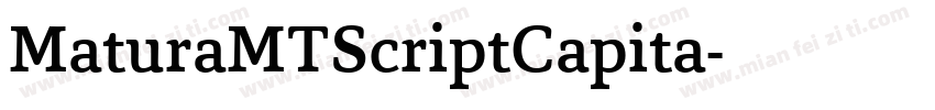 MaturaMTScriptCapita字体转换