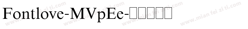 Fontlove-MVpEe字体转换