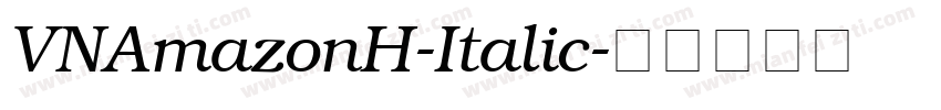 VNAmazonH-Italic字体转换